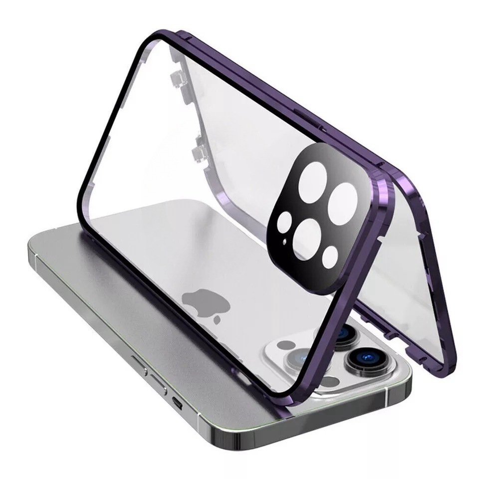 ỐP LƯNG ĐIỆN THOẠI IPHONE CƯỜNG LỰC LÀM BẰNG KIM LOẠI 2 MẶT BẢO VỆ MÁY KHÔNG CHỐNG NHÌN TRỘM_thumbnail_14