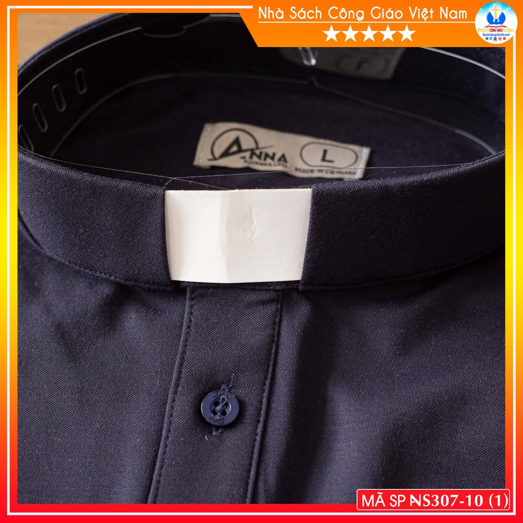 Áo thun Cổ Côn Linh Mục ngắn tay NSCGVN NS307-10 Quà tặng  Lễ quan thầy, truyền chức, sinh nhật cha xứ