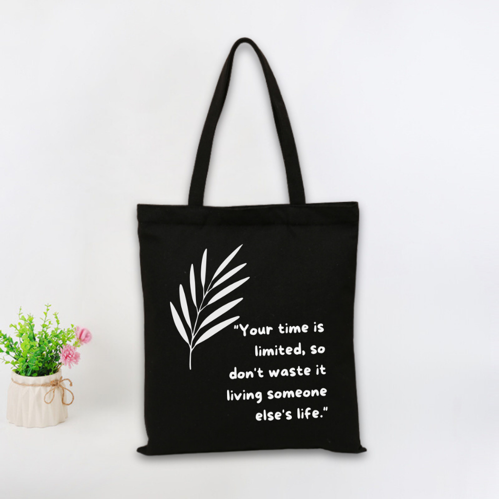 Túi tote vải canvas We Tee phong cách Hàn Quốc có khoá kéo và ngăn phụ - TOTE03_thumbnail_4