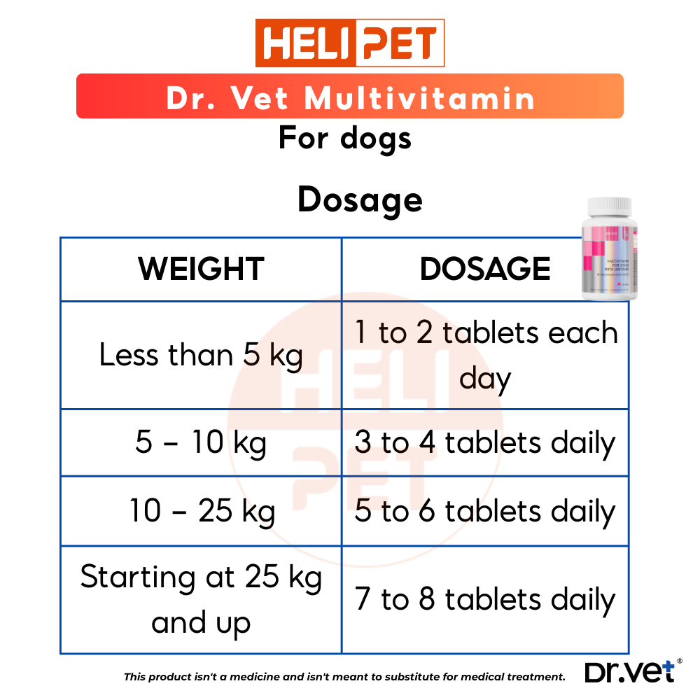 DR.VET Multivitamin for Dogs containing Lentinan (200 tablets)_thumbnail_3