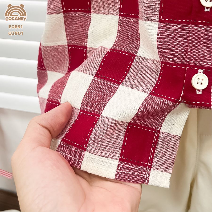 Áo cộc caro ĐỎ phối ngôi sao_thumbnail_4