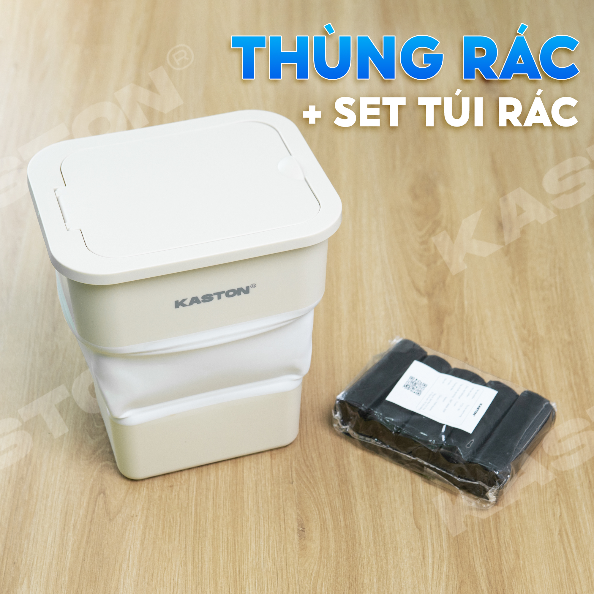 Thùng đựng rác gấp gọn Kaston - Có nắp đậy tiện lợi, chống thấm nước_thumbnail_11
