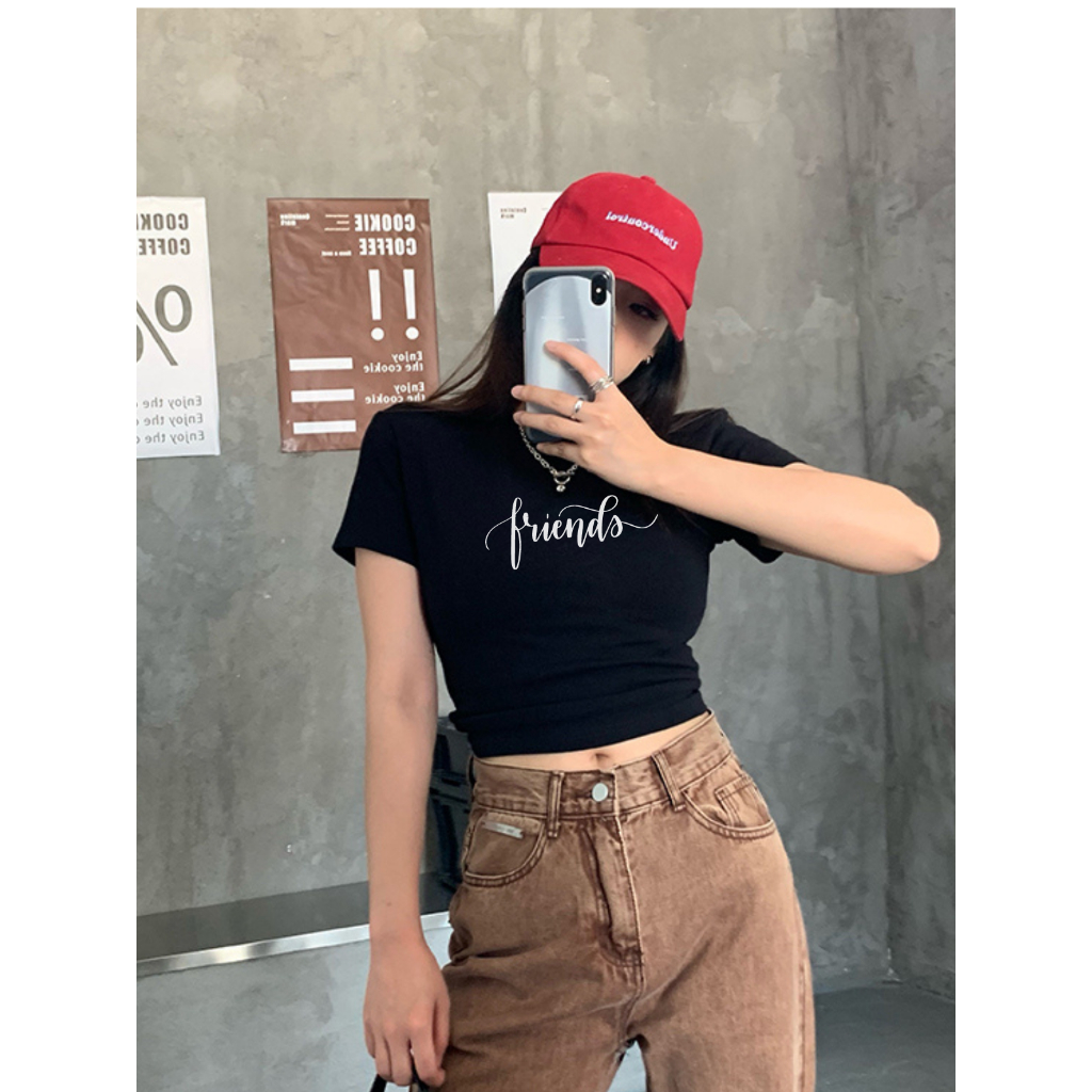 [Form ôm] Áo croptop nữ dáng ôm body chất thun borip co giãn 4 chiều - LOZA G0140_thumbnail_2