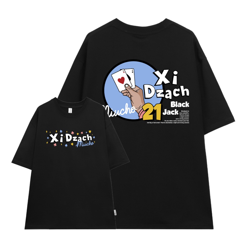 Áo thun Xì DZách Tết 2026 local brand form rộng nam nữ đủ size ATD867 Miucho tay ngắn vải cotton cổ tròn in mix_thumbnail_6