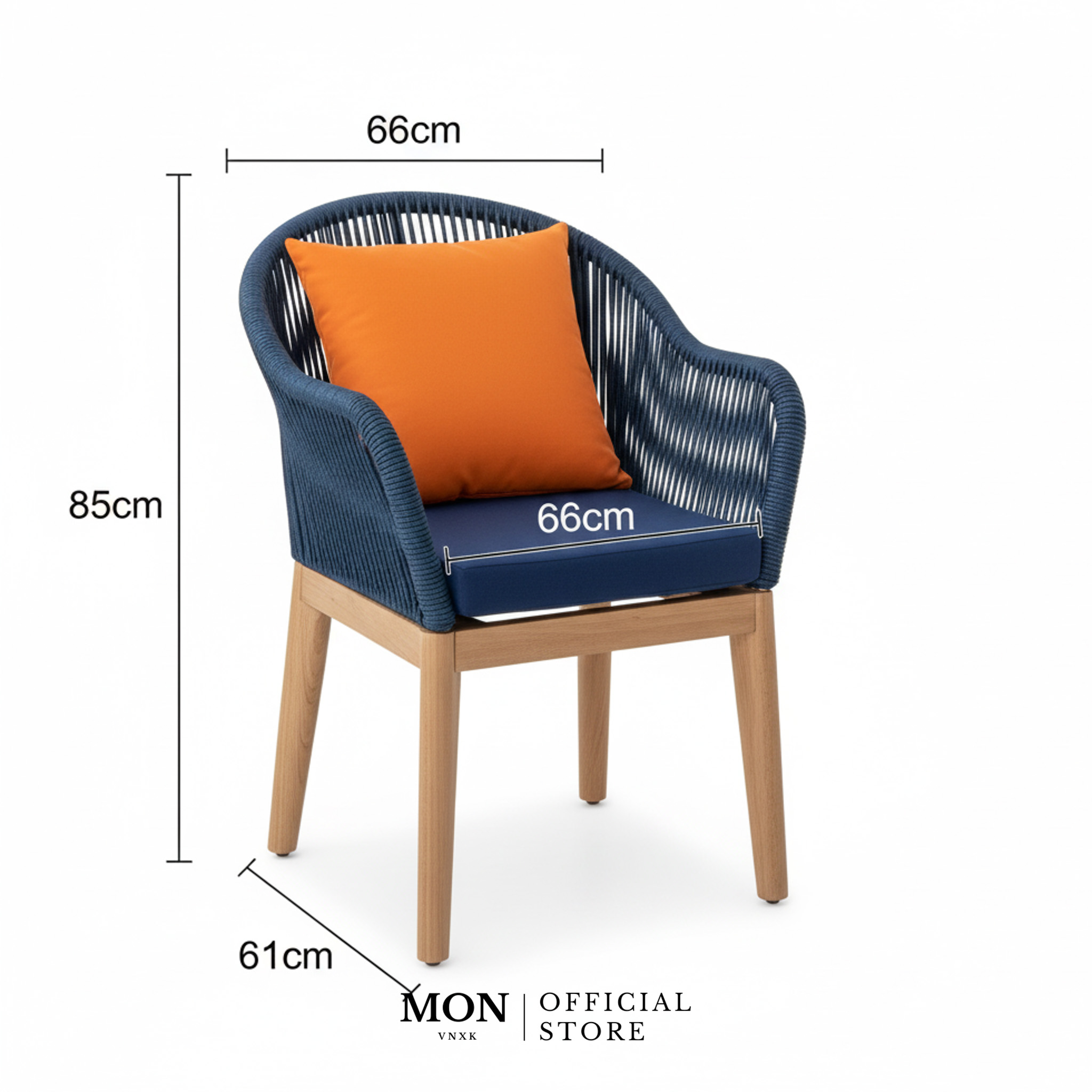 SET 2 GHẾ ROPE DINING CHAIR( Thanh lý)