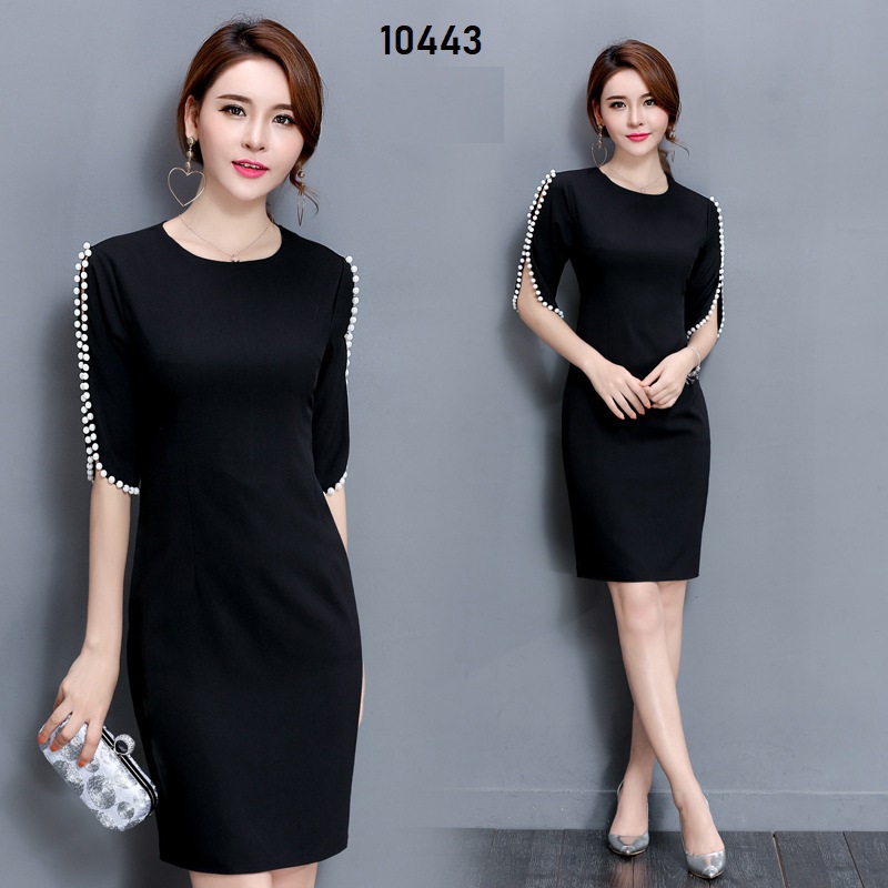 10443-Đầm body tay kết  hạt ( thun nhật , khóa sau)_thumbnail_4