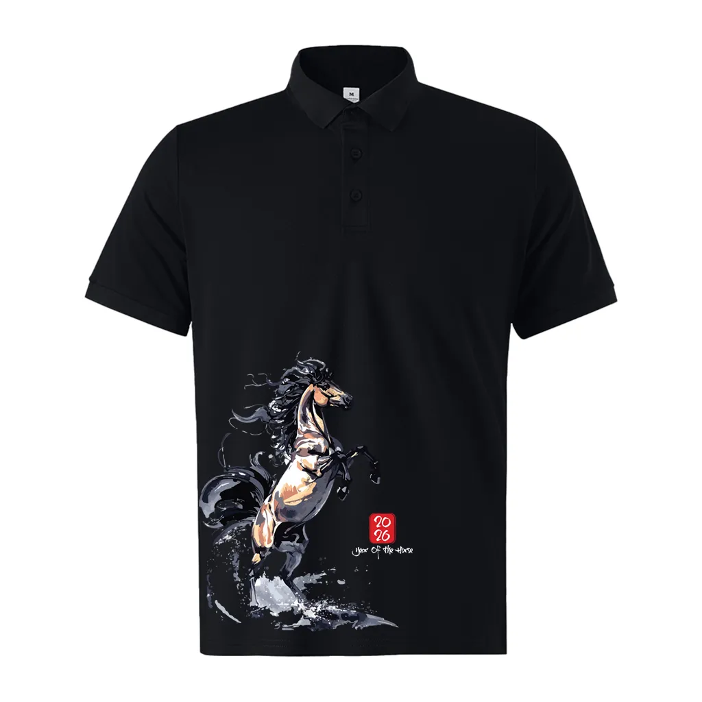 Áo polo Tết Bính Ngọ nam form vừa Miucho Iconic vải poly cá sấu thoáng mát cổ trụ 2997_thumbnail_7