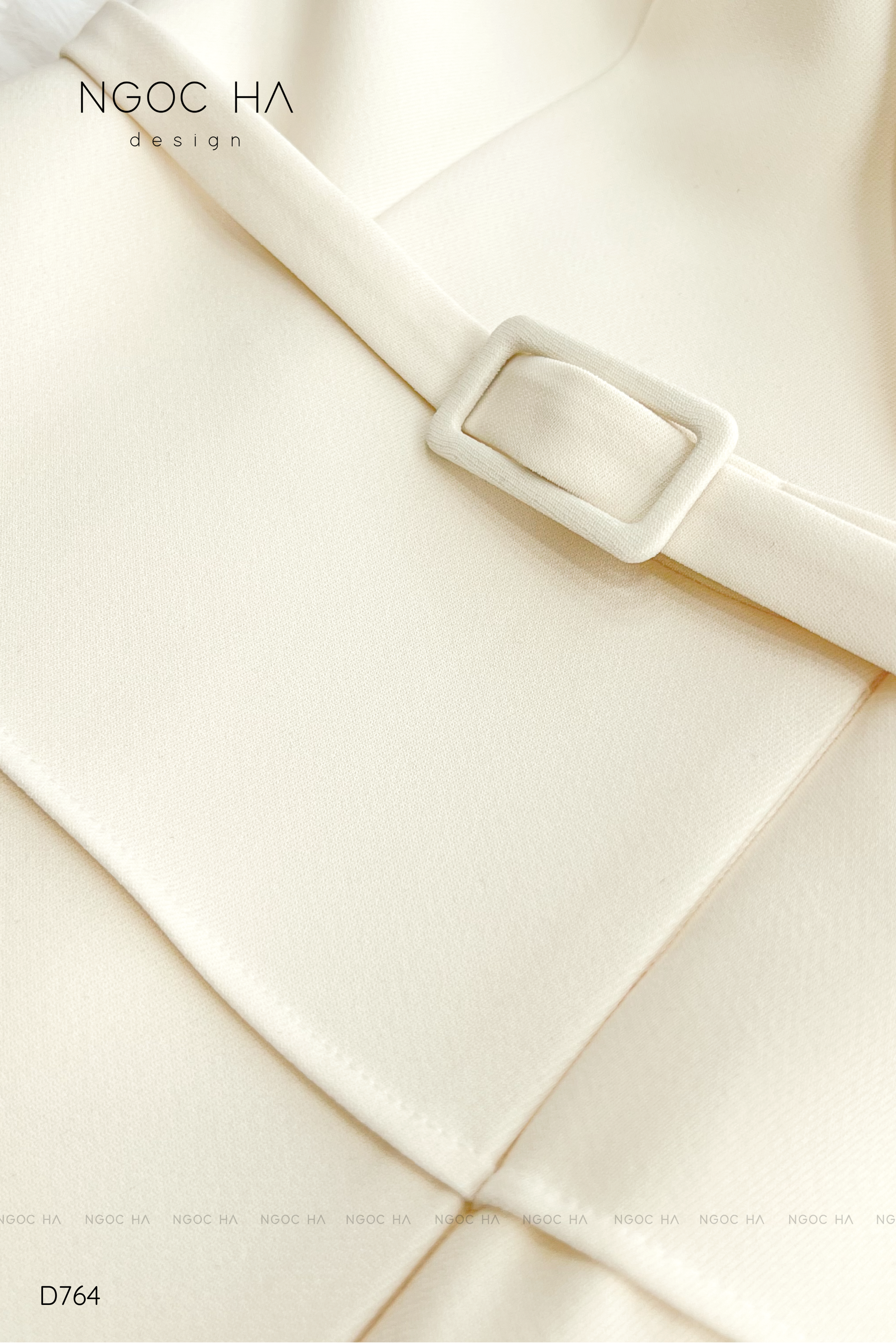 Cannes Dress_Đầm Vest Tay Dài Đính Hoa Màu Kem D764_thumbnail_5