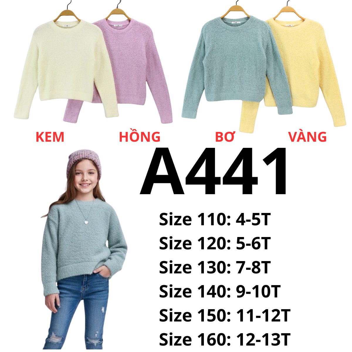 A441-ÁO LEN LÔNG KID