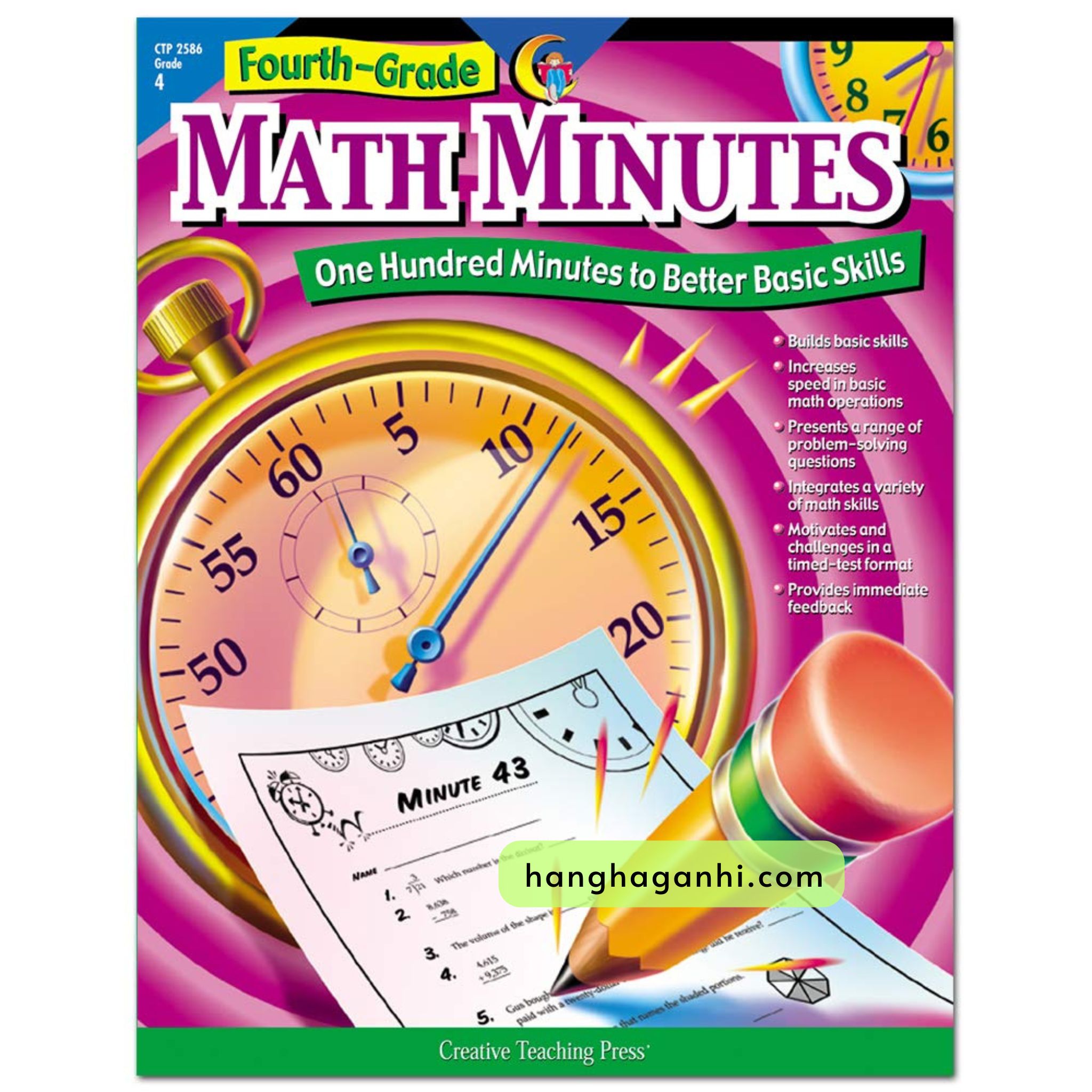 Math Minutes Grade 4- Sách Toán Tiếng Anh cho bé lớp 4