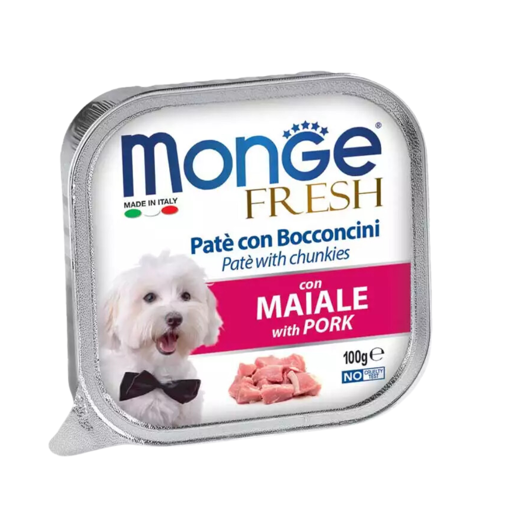 Pate cho chó Monge with Pork (vị thịt heo) 100g