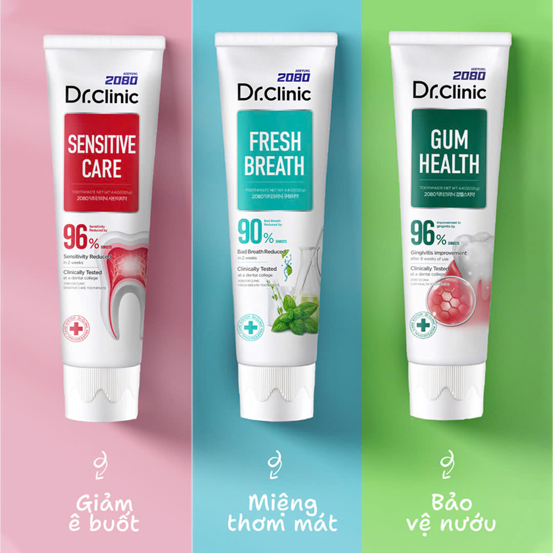 Kem Đánh Răng Cao Cấp Hàn Quốc Aekyung 2080