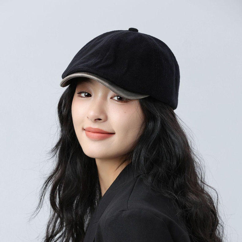 Mũ beret vải nhung tăm nam & nữ HZ2440