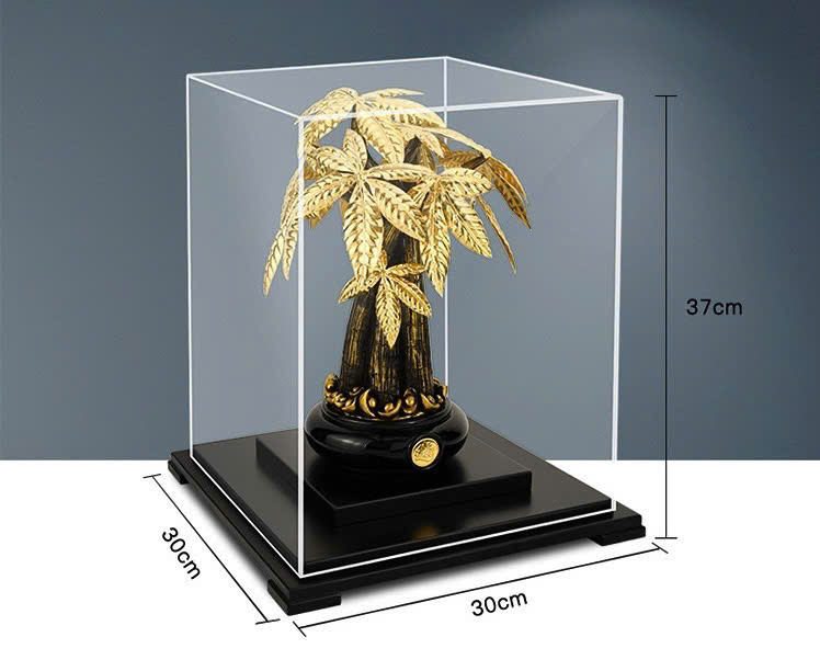 Cây kim ngân mạ vàng 24k ( KT 30X30X38cm ) DxRxC_thumbnail_3