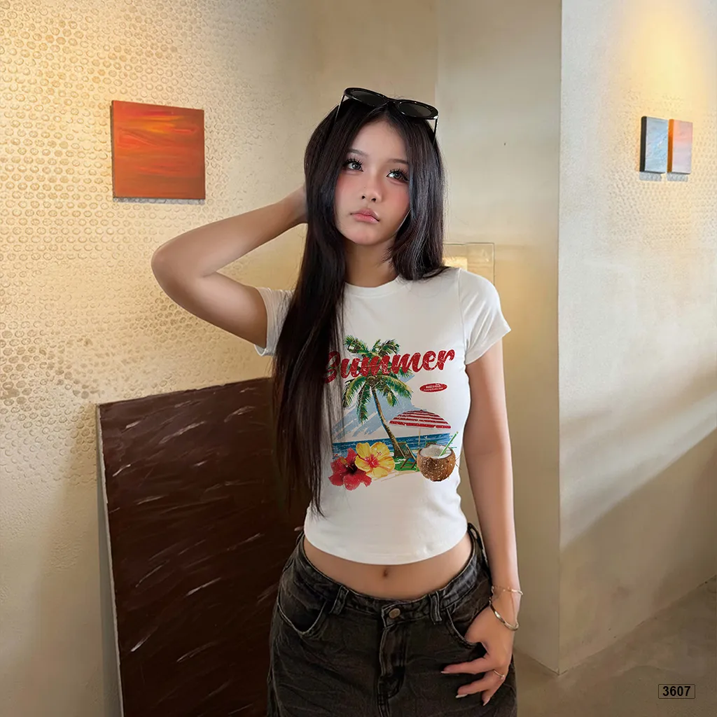 Áo baby tee form ôm Summer vibe Beezy 3607_thumbnail_2