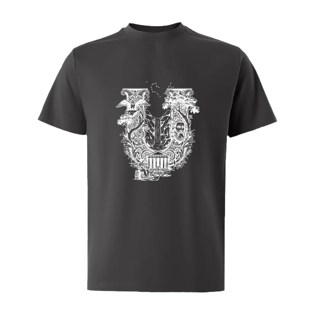 Áo phông form rộng nam tính Miucho Iconic vải cotton thoáng mát dày dặn chữ U in artwork 2766_thumbnail_11