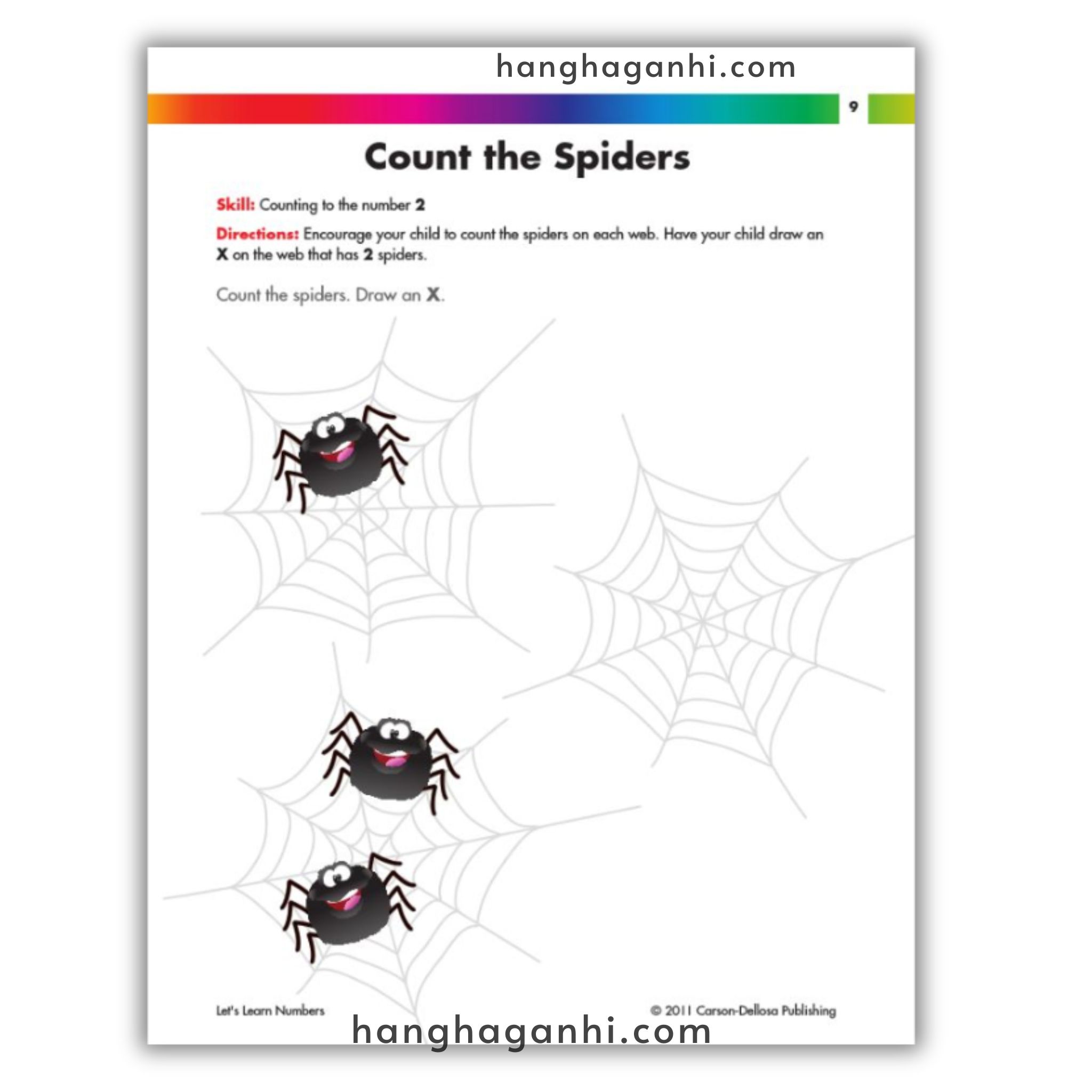 Spectrum 2+ Lets Learn Numbers for Early Years, sách Mỹ cho bé_thumbnail_9