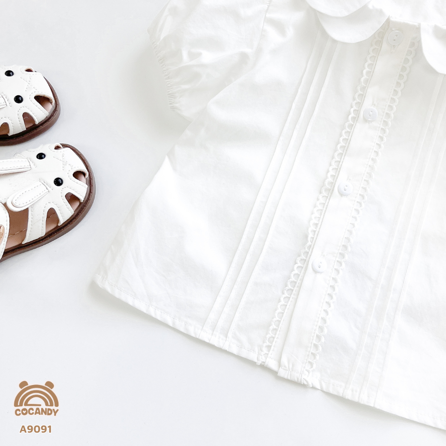 Áo cộc TRẮNG cổ sen kép nẹp ly_thumbnail_3