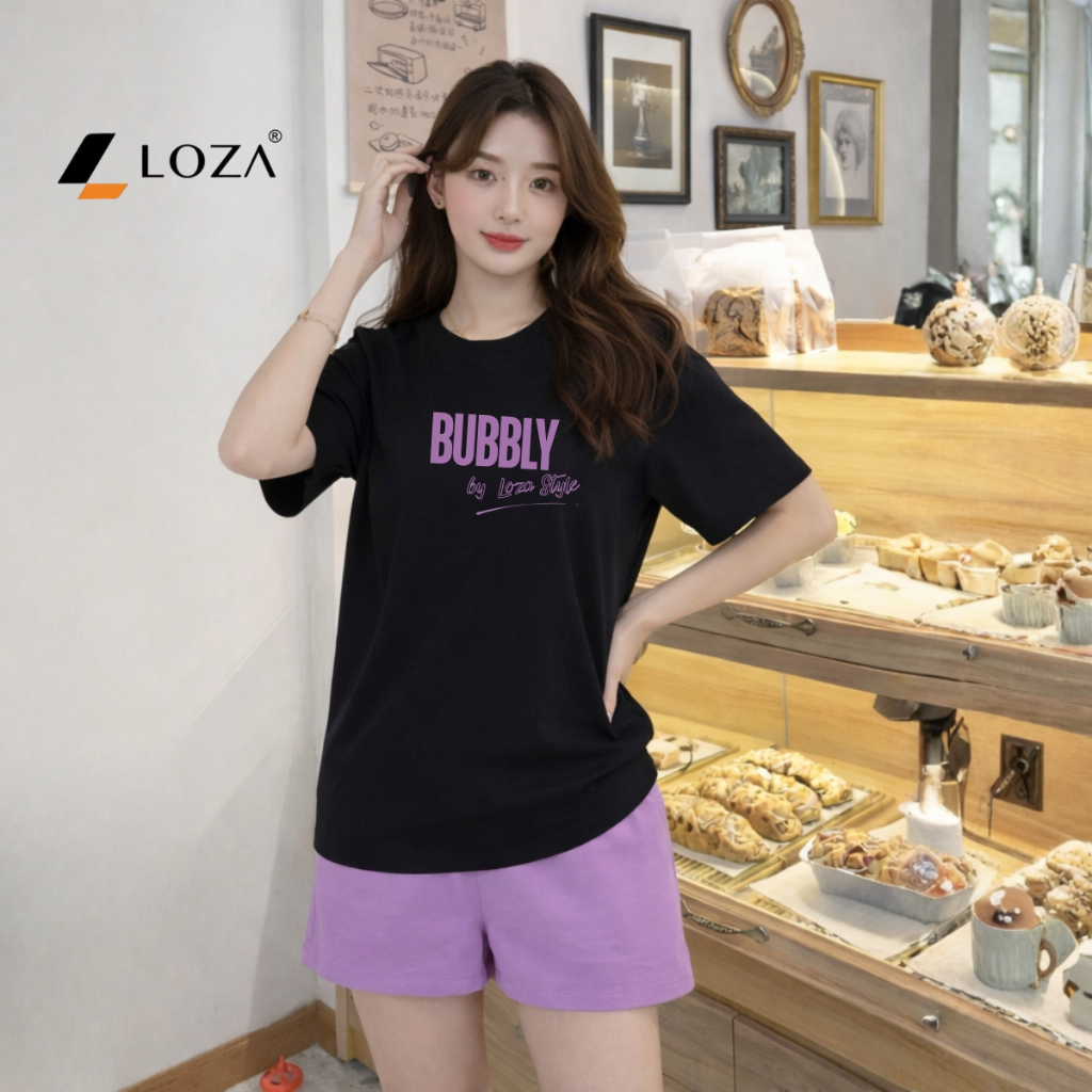 [form rộng] Set bộ đồ nữ dáng rộng hình chữ BUBBLY - Loza BP581_thumbnail_1
