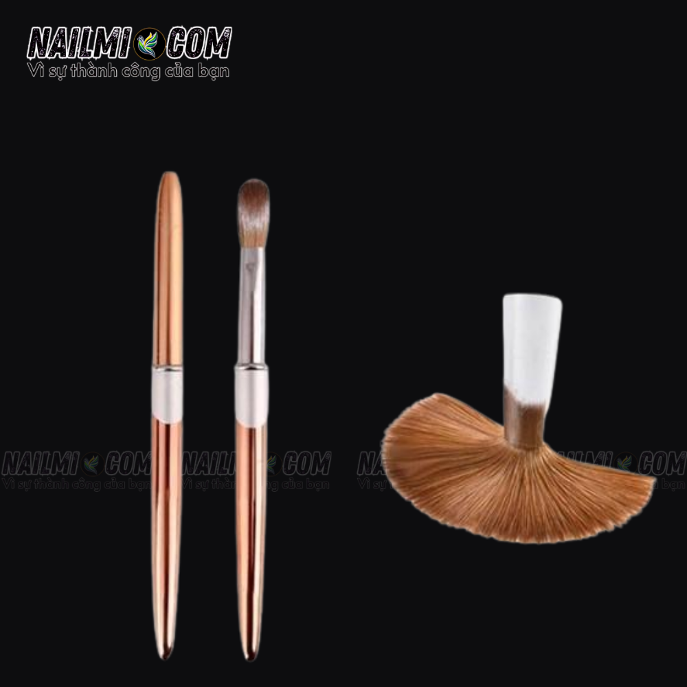 Cọ đắp bột - acrylic nail brush - số 16 - DC Nail Kolinsky - cán kim loại_thumbnail_1