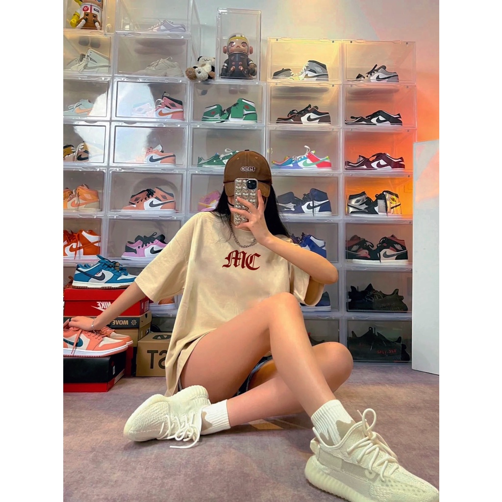 Áo thun nữ form rộng đẹp tay lỡ kiểu hàn quốc chất vải cotton AT249 Miucho in brand name_thumbnail_4