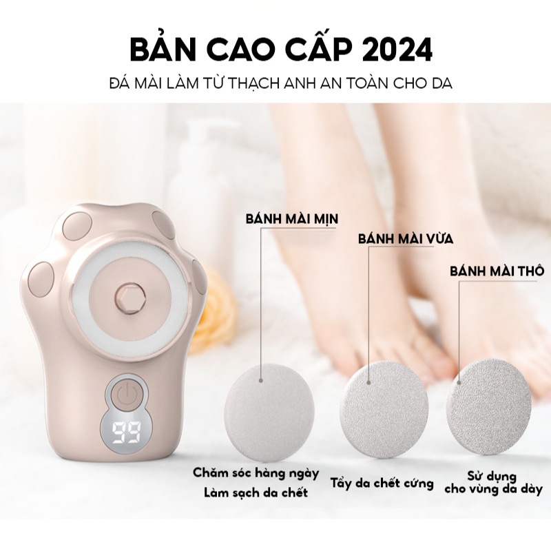 Máy Chà Gót Chân NMIMART Tẩy Tế Bào Chết Tự Động, 3 Đầu Mài Đa Dụng MCG01_thumbnail_11