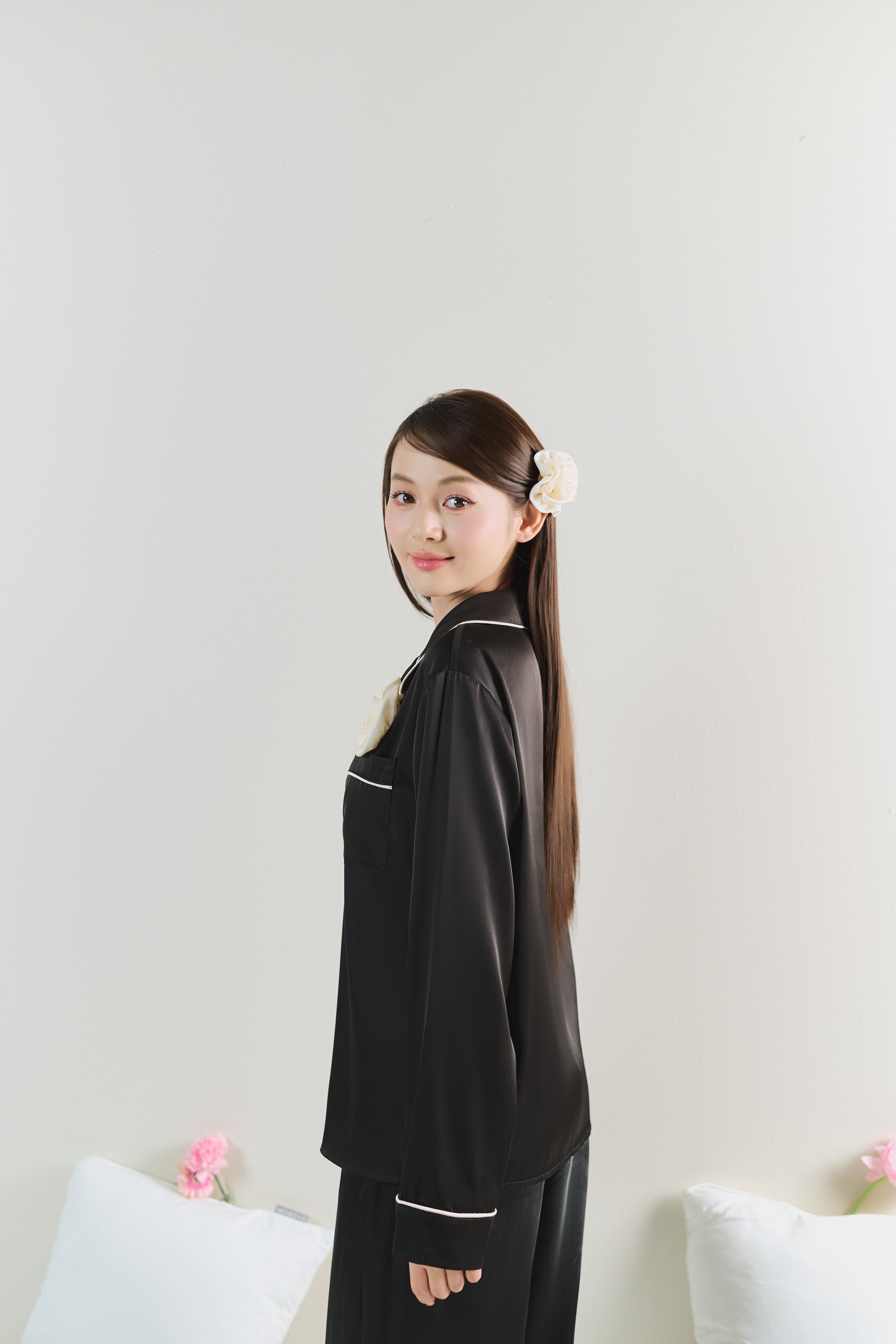 Bộ lụa áo dài tay, quần dài BN608_thumbnail_18