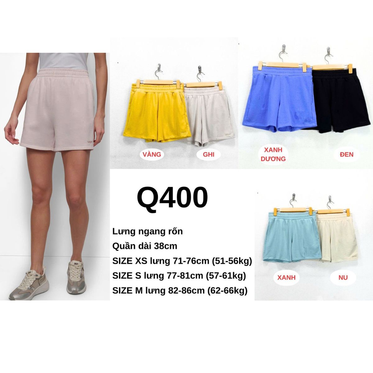 Q400- Quần đùi D-K-N-Y