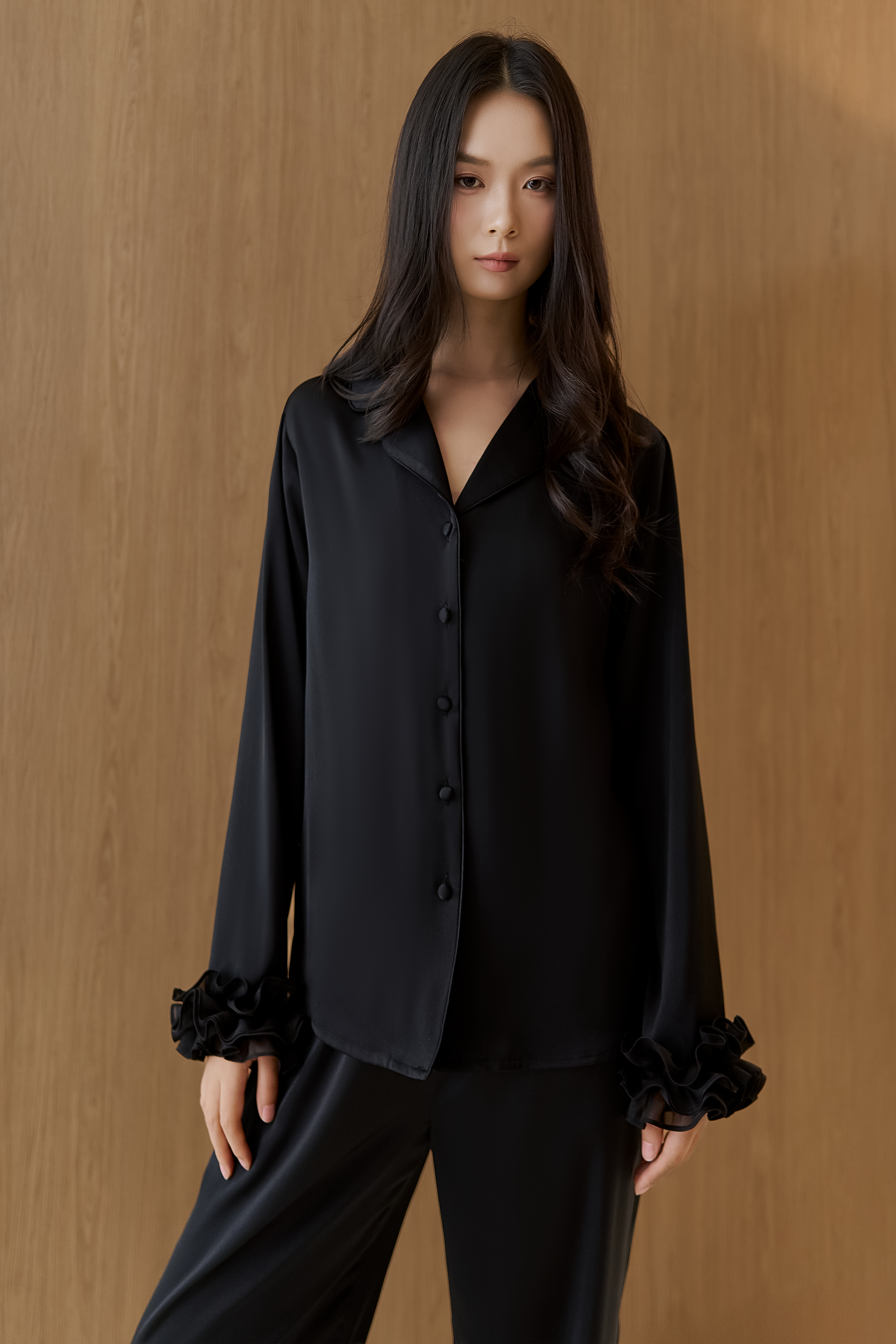 Bộ Lụa Áo Dài Tay, Quần Dài BN639_thumbnail_10