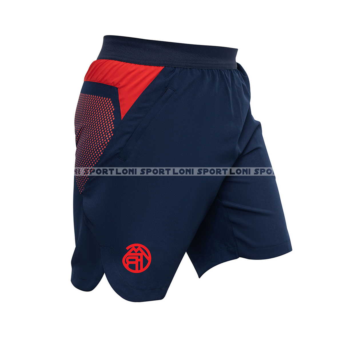 Quần shorts lưng thun xẻ tà - Xanh đen_thumbnail_7