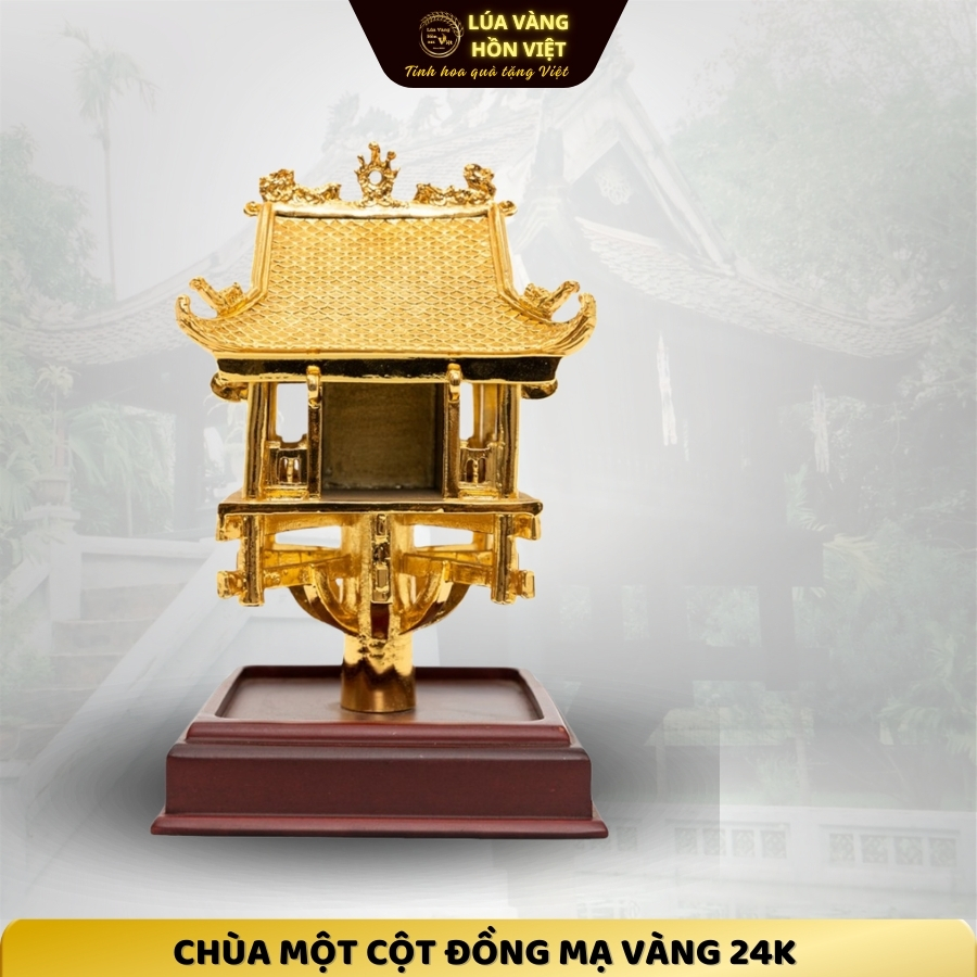 CHÙA MỘT CỘT ĐỒNG MẠ VÀNG 24K_thumbnail_0