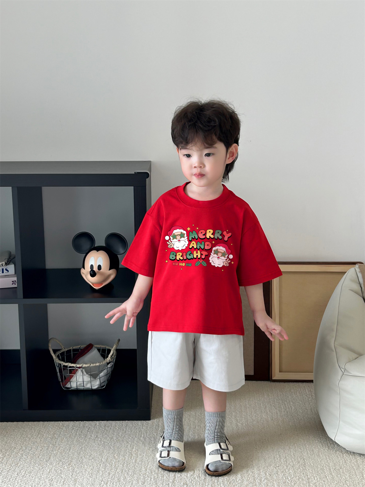 Áo thun bé trai giáng sinh noel form rộng vải cotton co giãn thoải mái AED1703 Miucho Kid in artwork_thumbnail_4