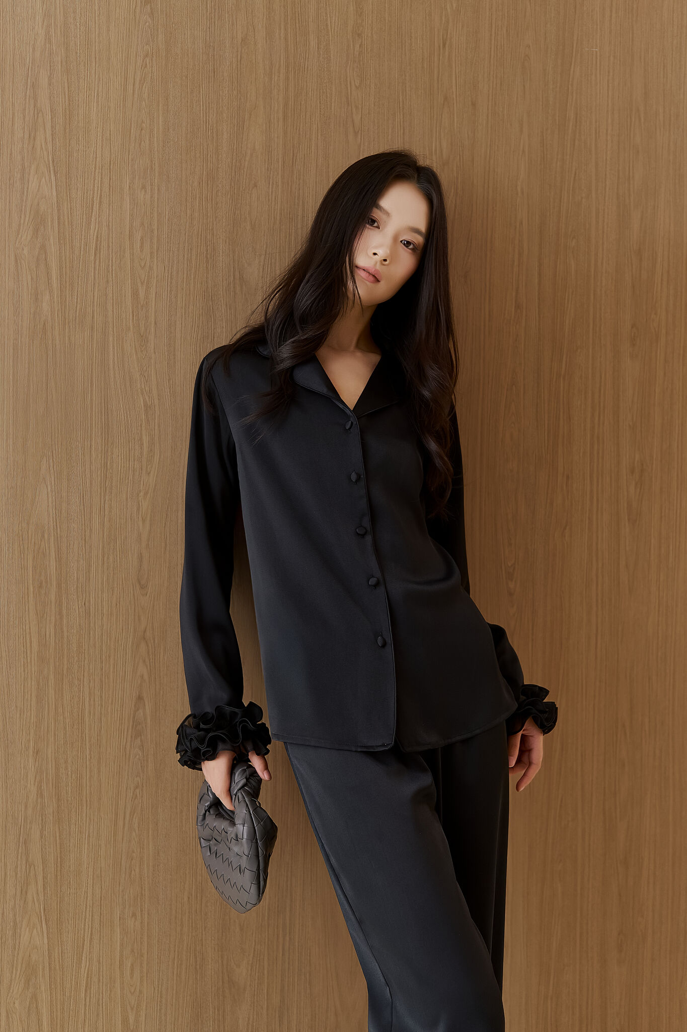 Bộ Lụa Áo Dài Tay, Quần Dài BN639_thumbnail_8