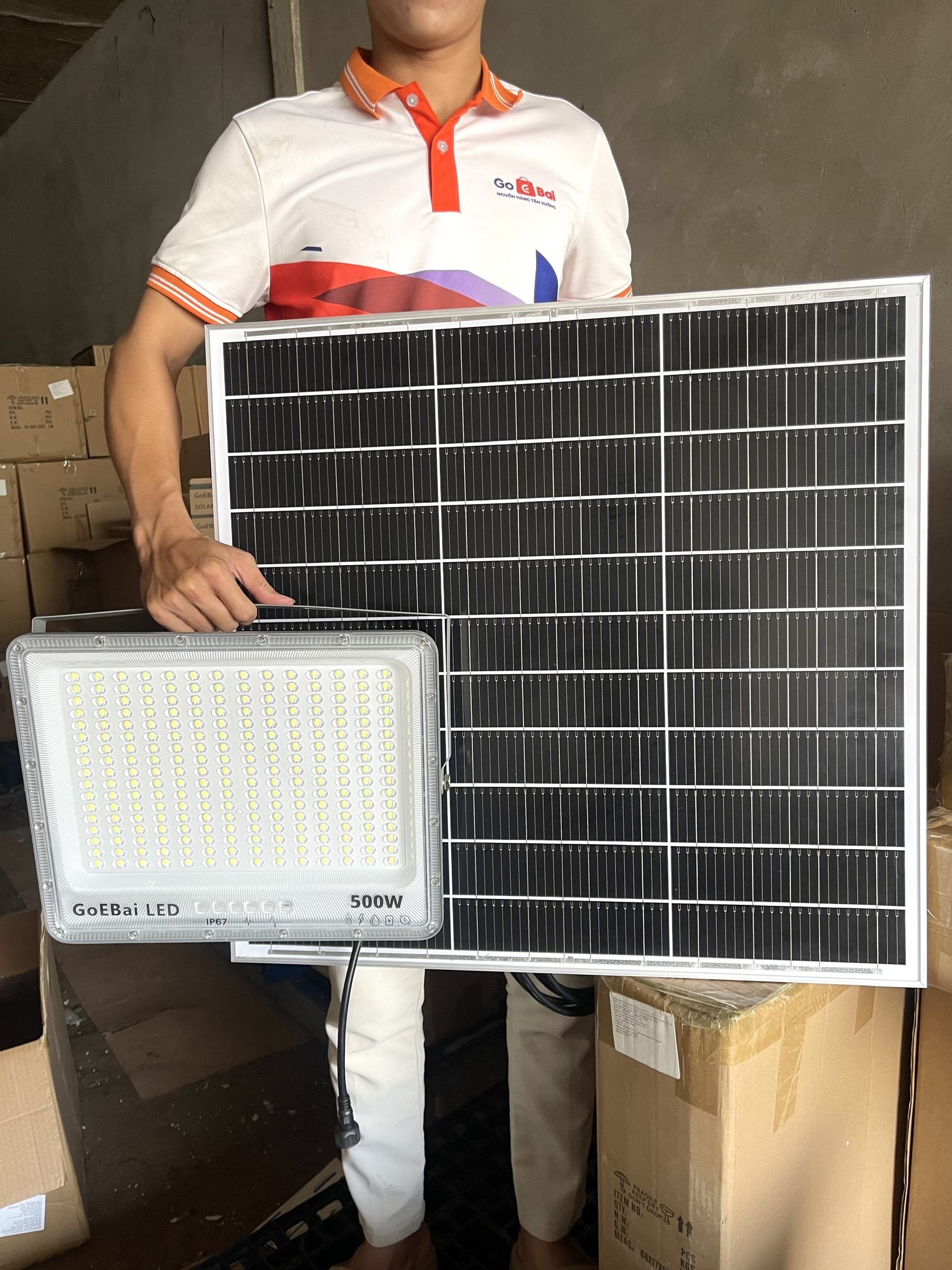 Đèn Pha Năng Lượng Mặt Trời 500W Mắt Ngọc - Goebai LED_thumbnail_4