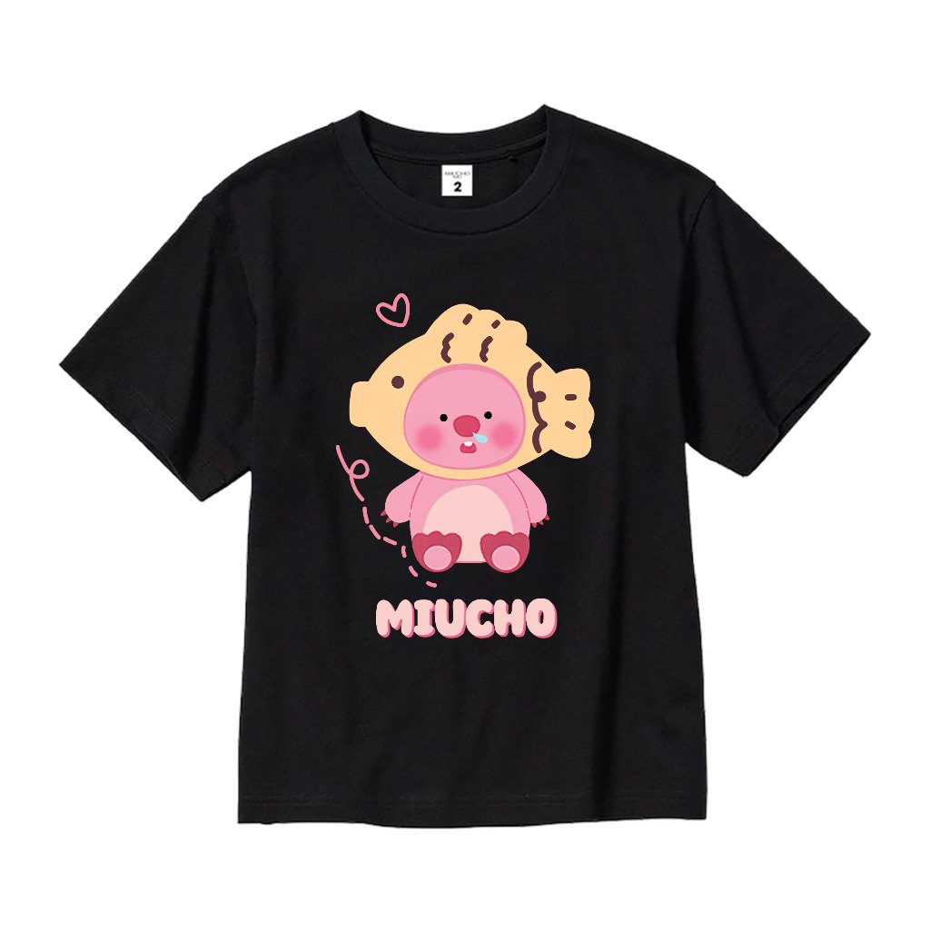 Áo thun Loopy cho bé gái 100% vải cotton thoáng mát basic AED649 Miucho Kid_thumbnail_6