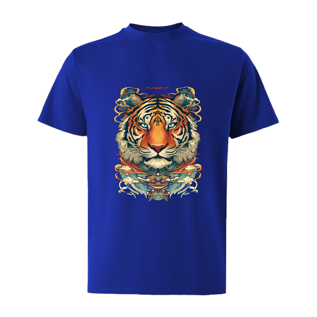 Áo thun nam form rộng 12 con giáp tuổi Dần ATD479 Miucho Iconic cotton cổ tròn in graphic_thumbnail_12