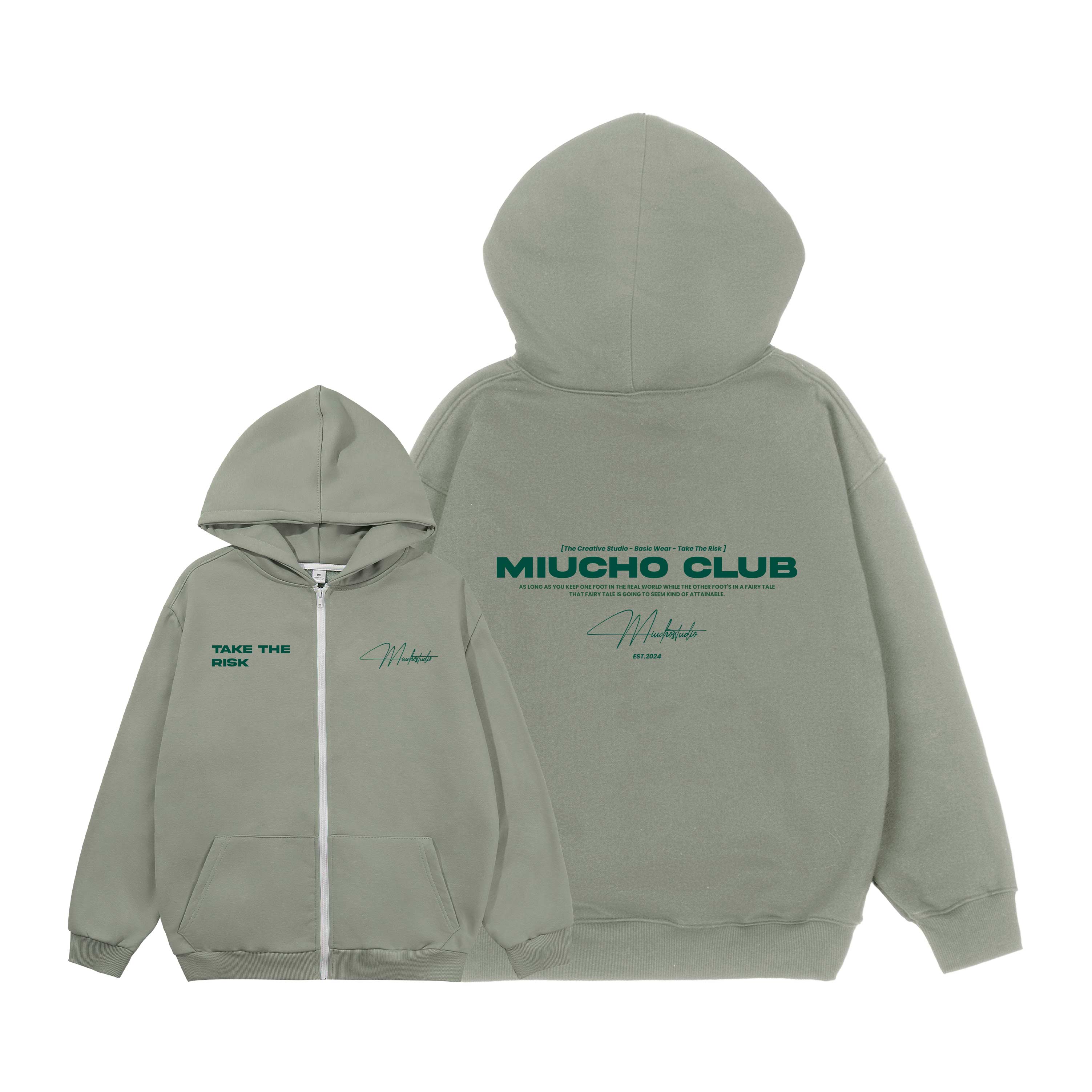 Áo hoodie zip nam local brand form rộng HZD1578 Miucho Club vải nỉ chân cua dày dặn mũ rộng in basic_thumbnail_10