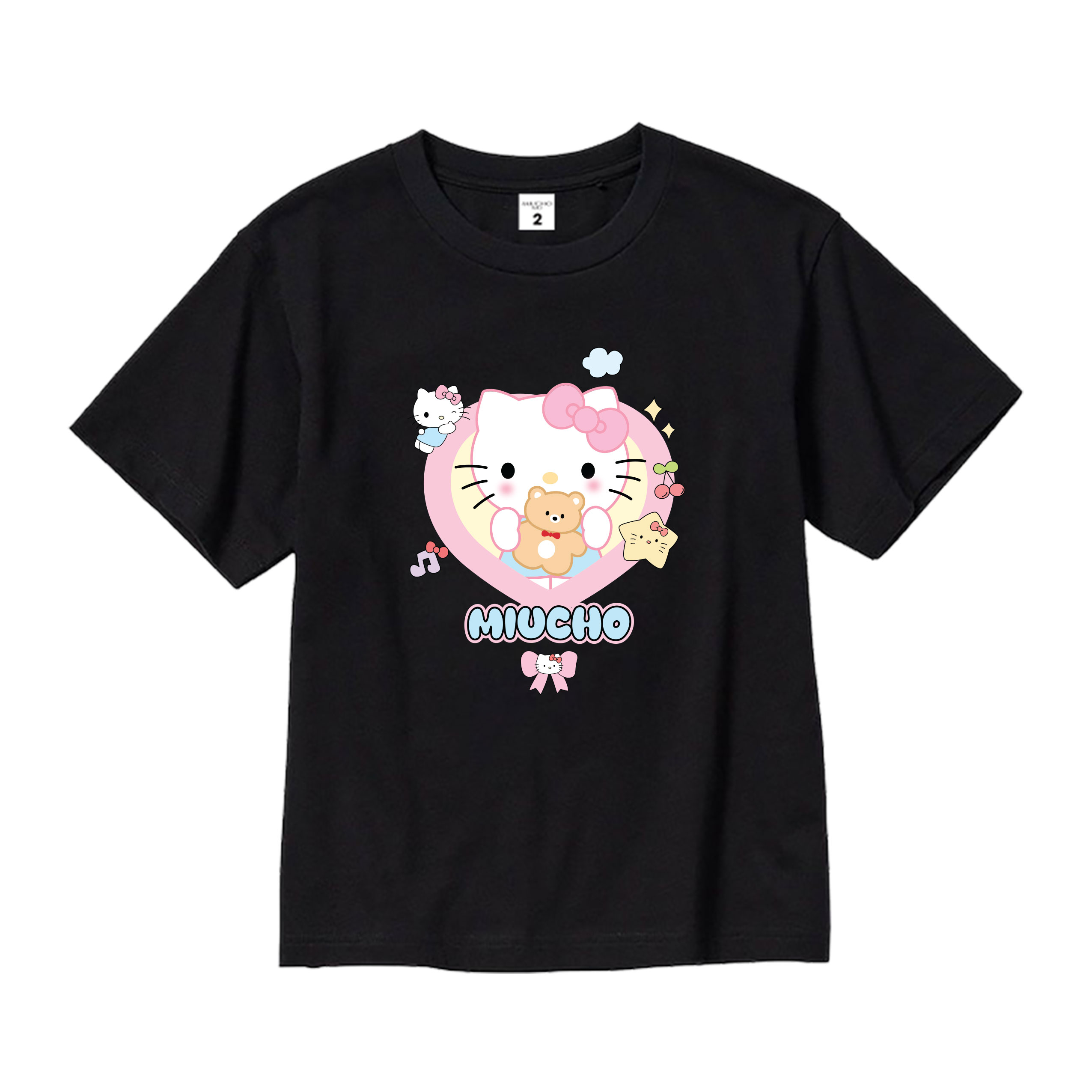 Áo thun bé gái form rộng chất vải cotton thoáng mát AED1545 Miucho Kid in artwork_thumbnail_0