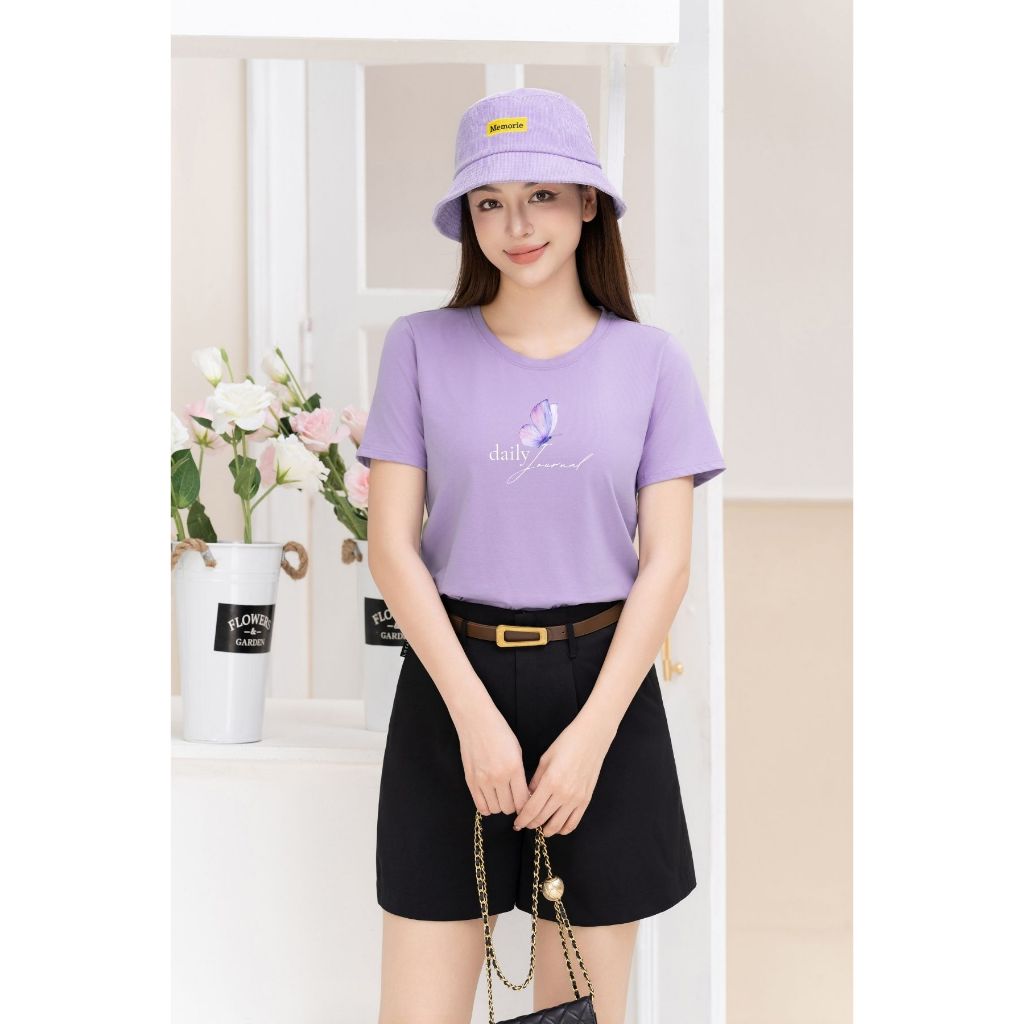 [Form Vừa] Áo phông nữ LOZA dáng suông vừa chất liệu thun 95% cotton - G0136