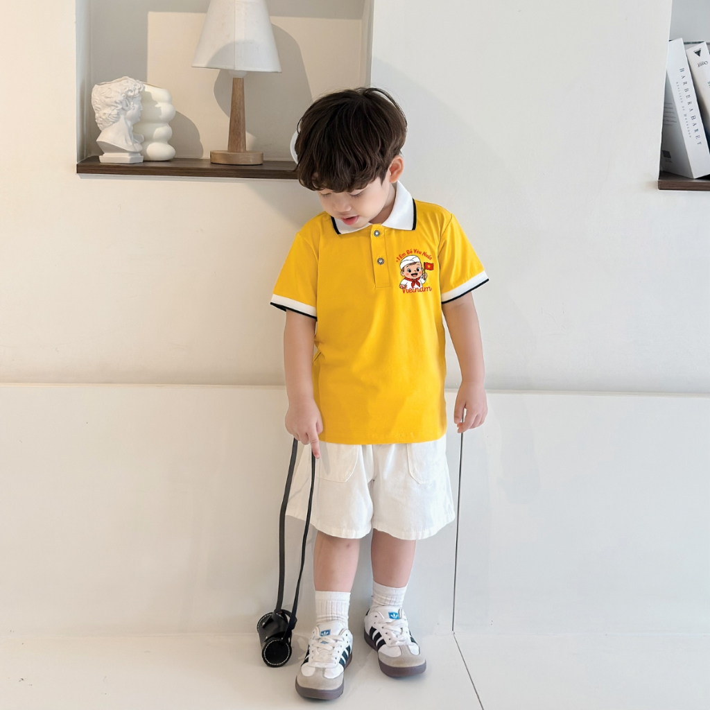 Áo Polo bé trai in hình 'Cờ đỏ sao vàng Việt Nam' - Loza Kids PY072_thumbnail_10