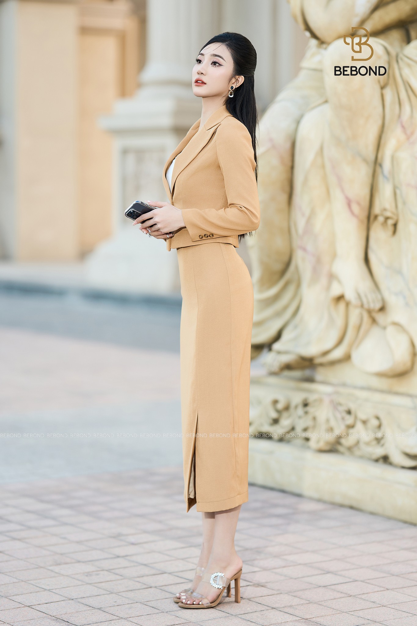 Set vest LACY màu BE VÀNG_thumbnail_4