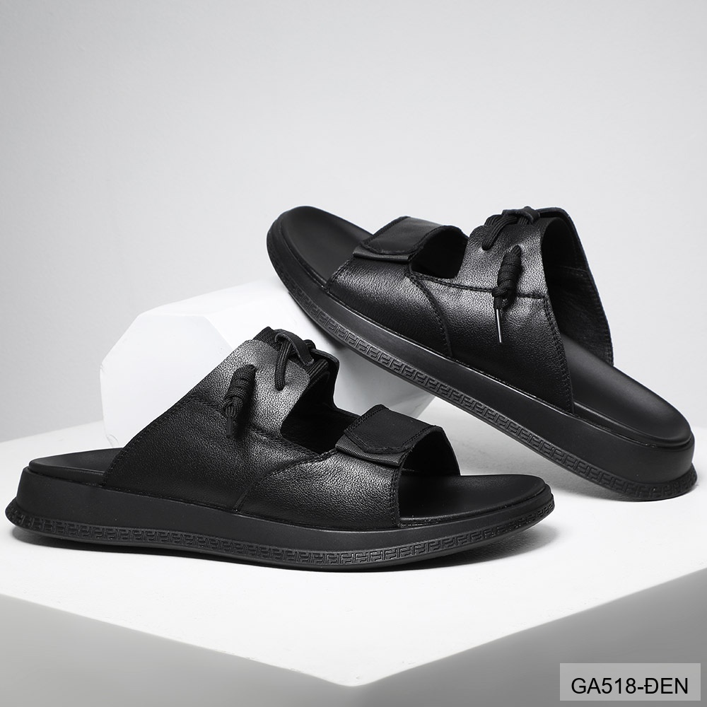GA518 - Dép xỏ ngón nam da bò đế cao su phong cách trẻ trung màu đen_thumbnail_4