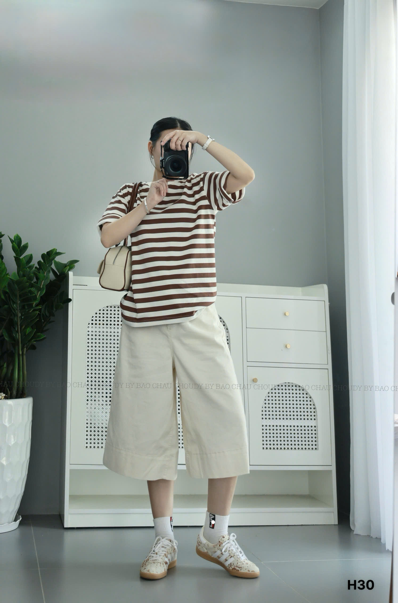 H30 QUẦN KAKI LỬNG KEM