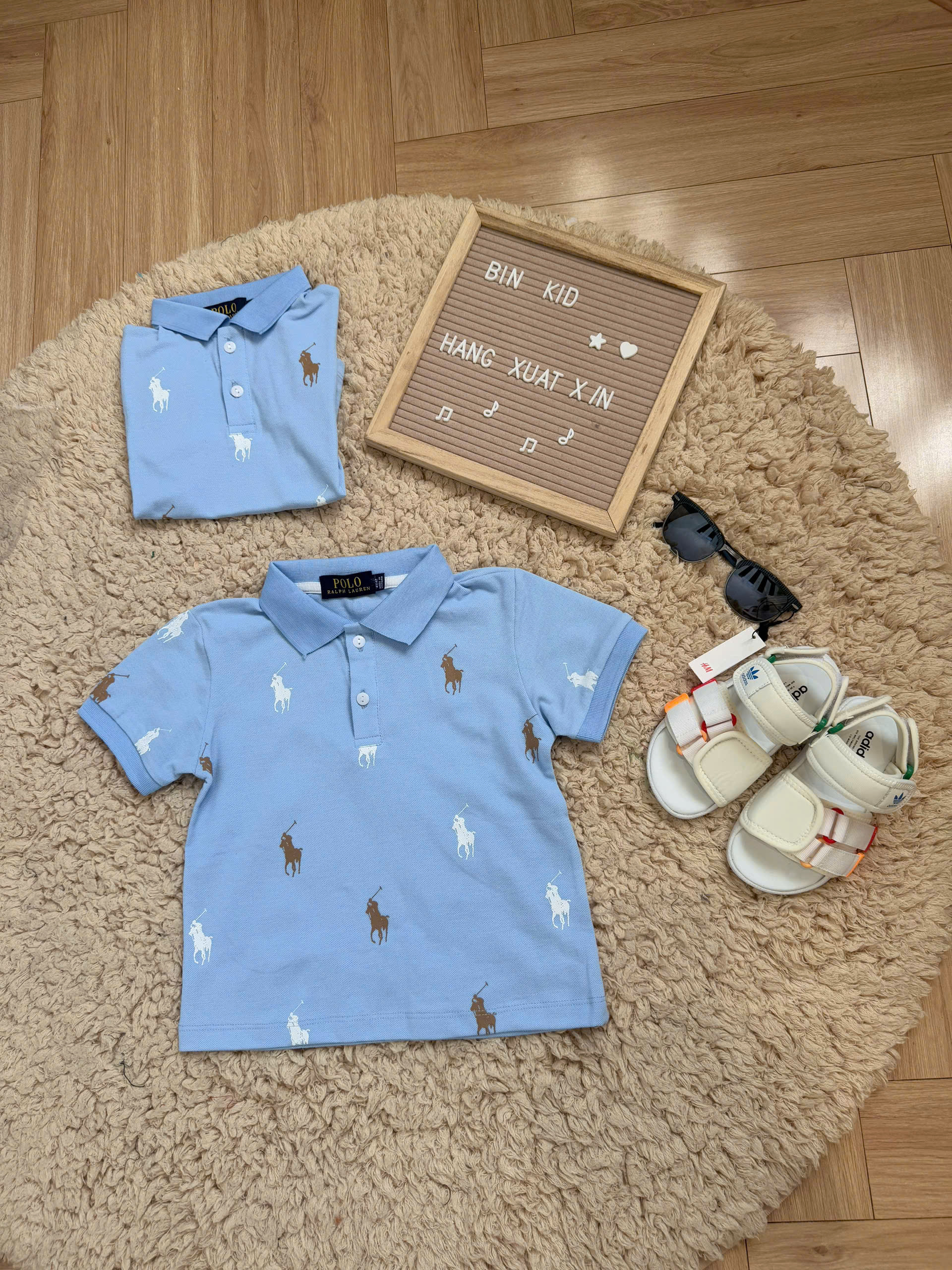 A42 ÁO POLO RL MÀU XANH