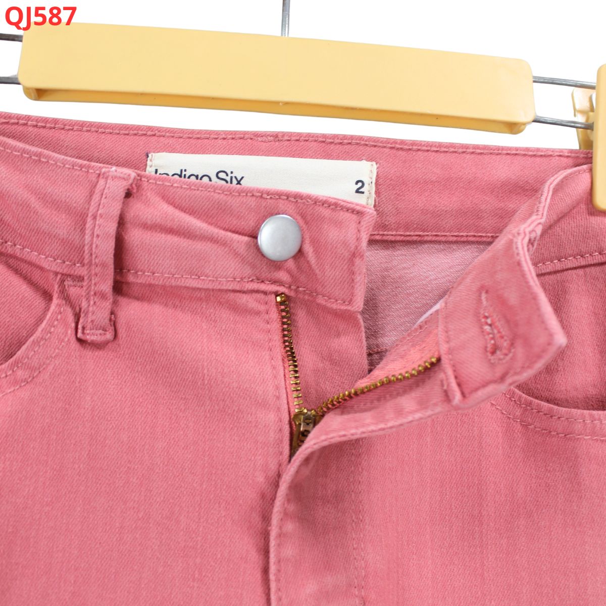 QJ587 Quần jeans hồng - loe_thumbnail_3