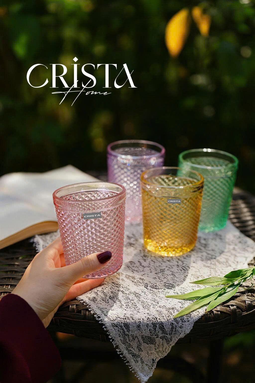 Bộ 4 cốc thủy tinh CRISTA HOME  vân kim cương 300ml_thumbnail_48