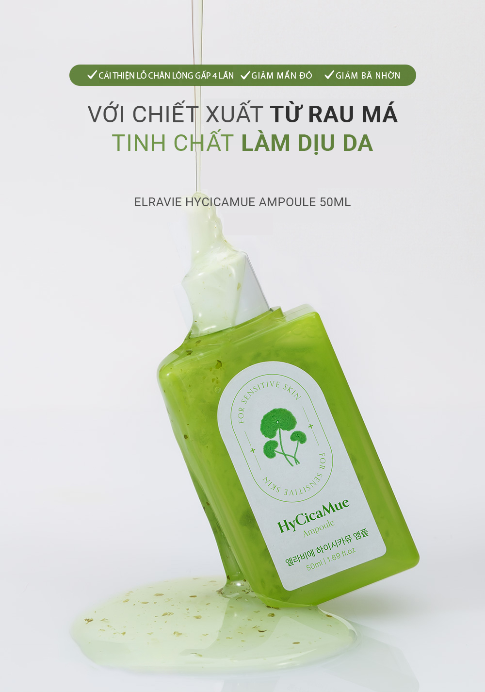 Tinh chất dưỡng da, kiểm soát bã nhờn Elravie HyCicaMue Ampoule 50ml_thumbnail_2
