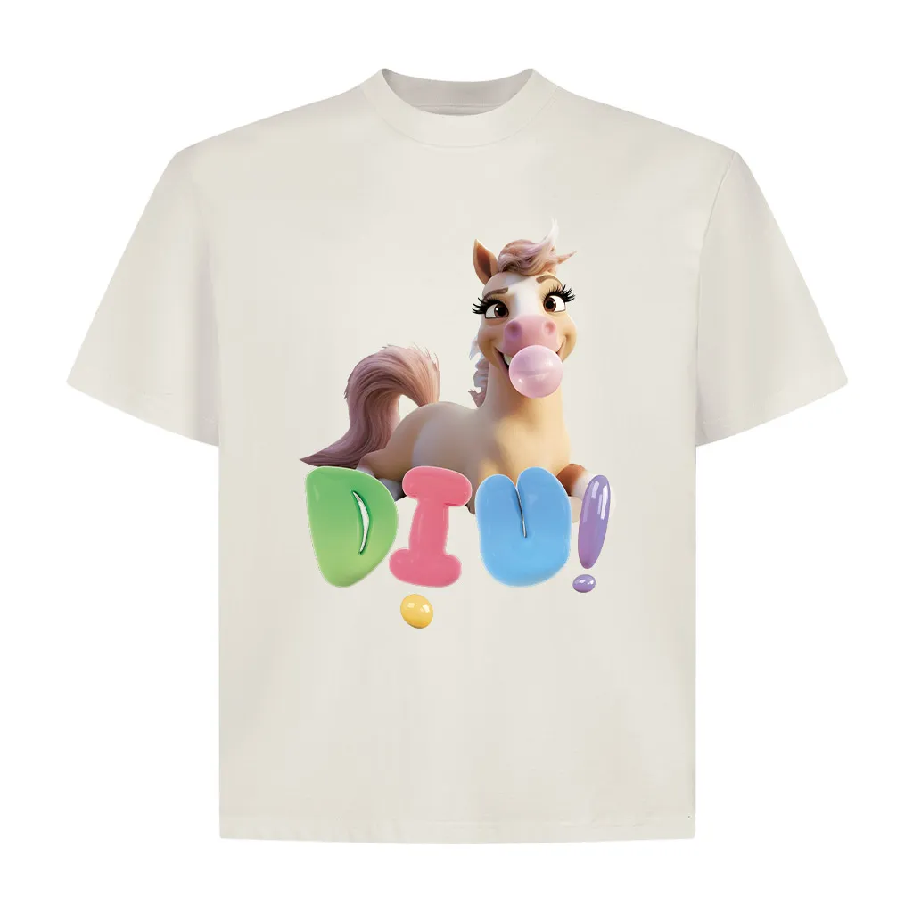 Áo thun nữ form boxy Miucho Club cotton dày dặn thoáng mát cổ tròn hình ngựa dễ thương in mix 2828_thumbnail_11