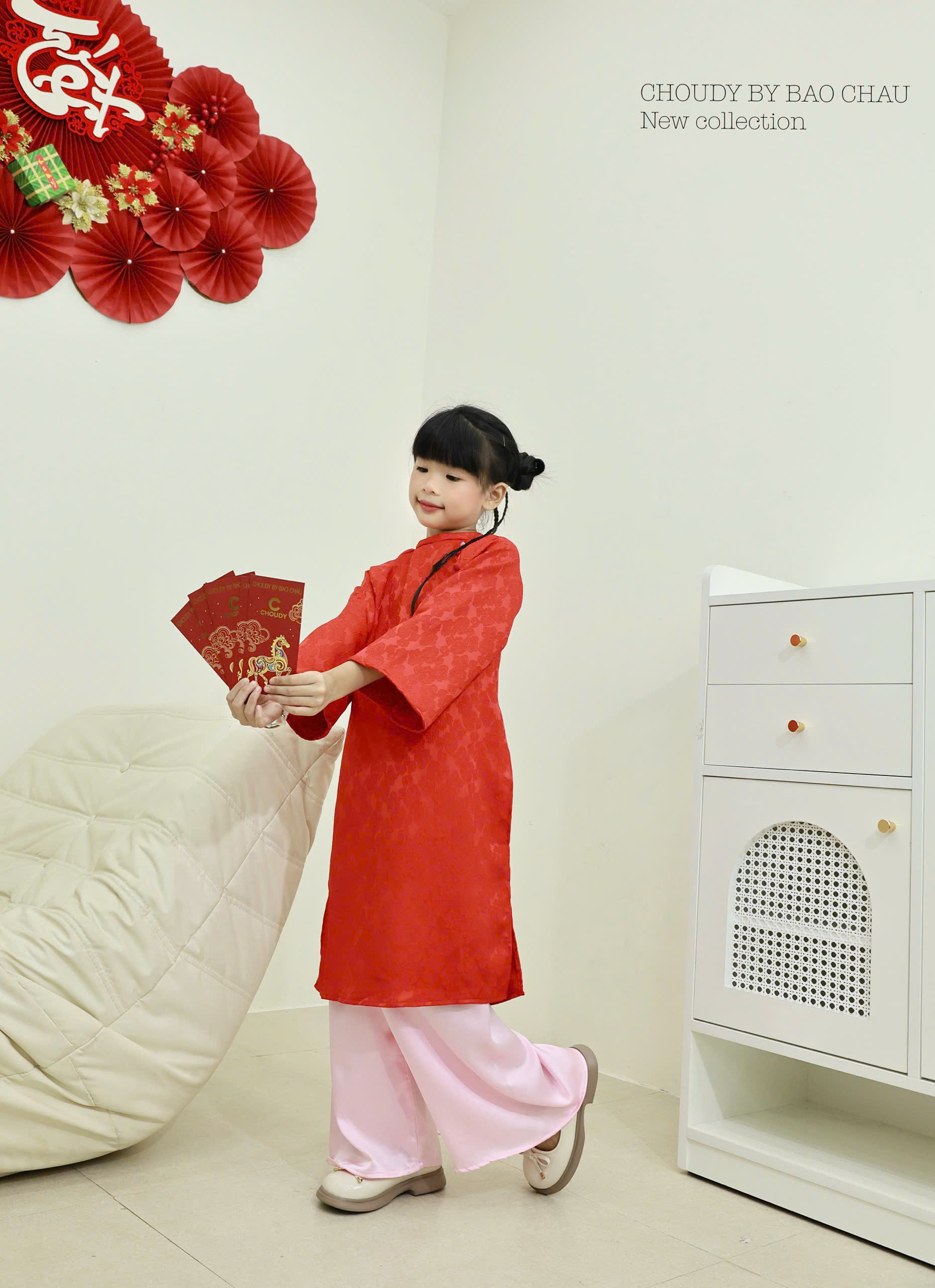 SALE A808 ÁO DÀI ĐỎ BÉ GÁI_thumbnail_14