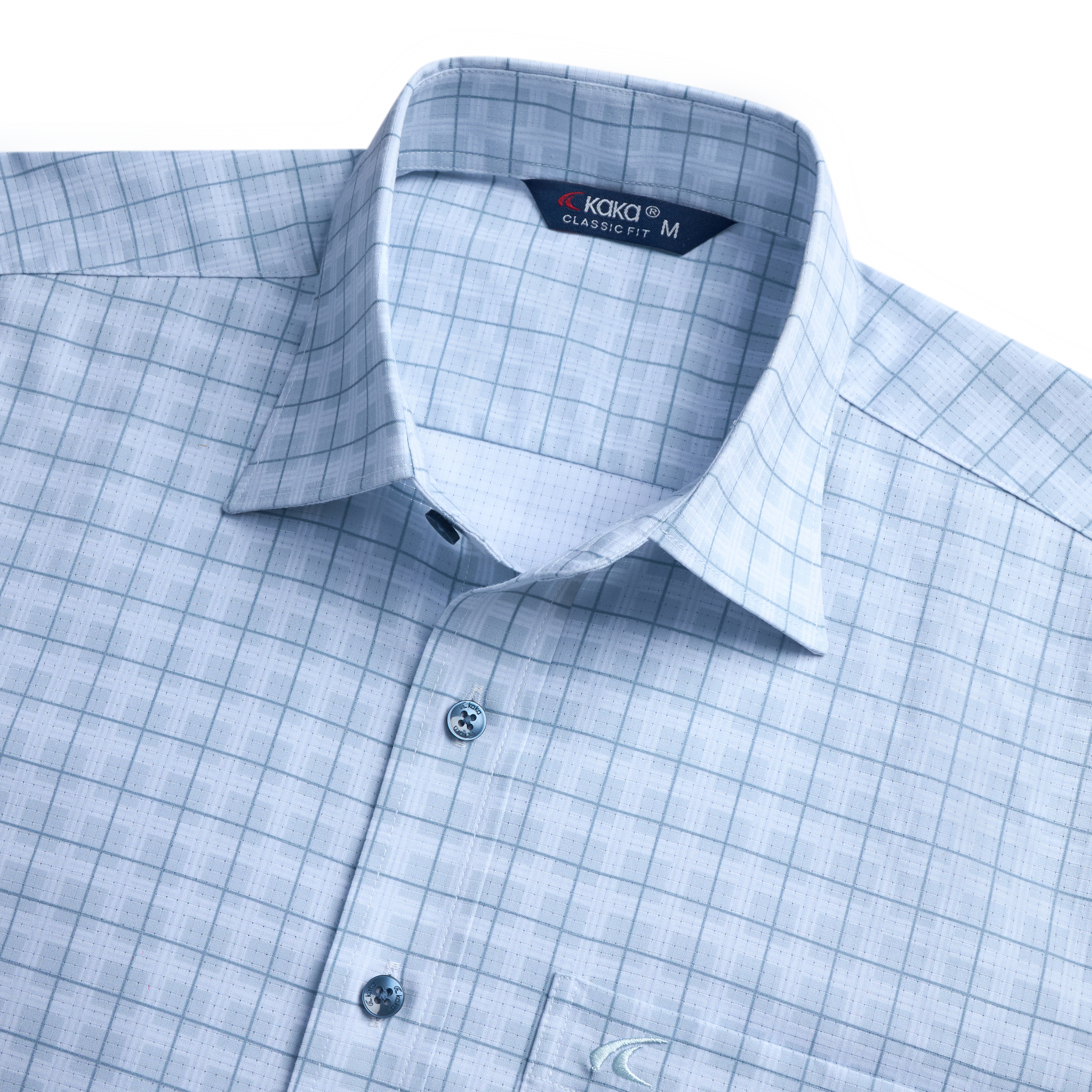 Áo Sơ Mi Kaka Họa Tiết Sọc Có Túi_thumbnail_2